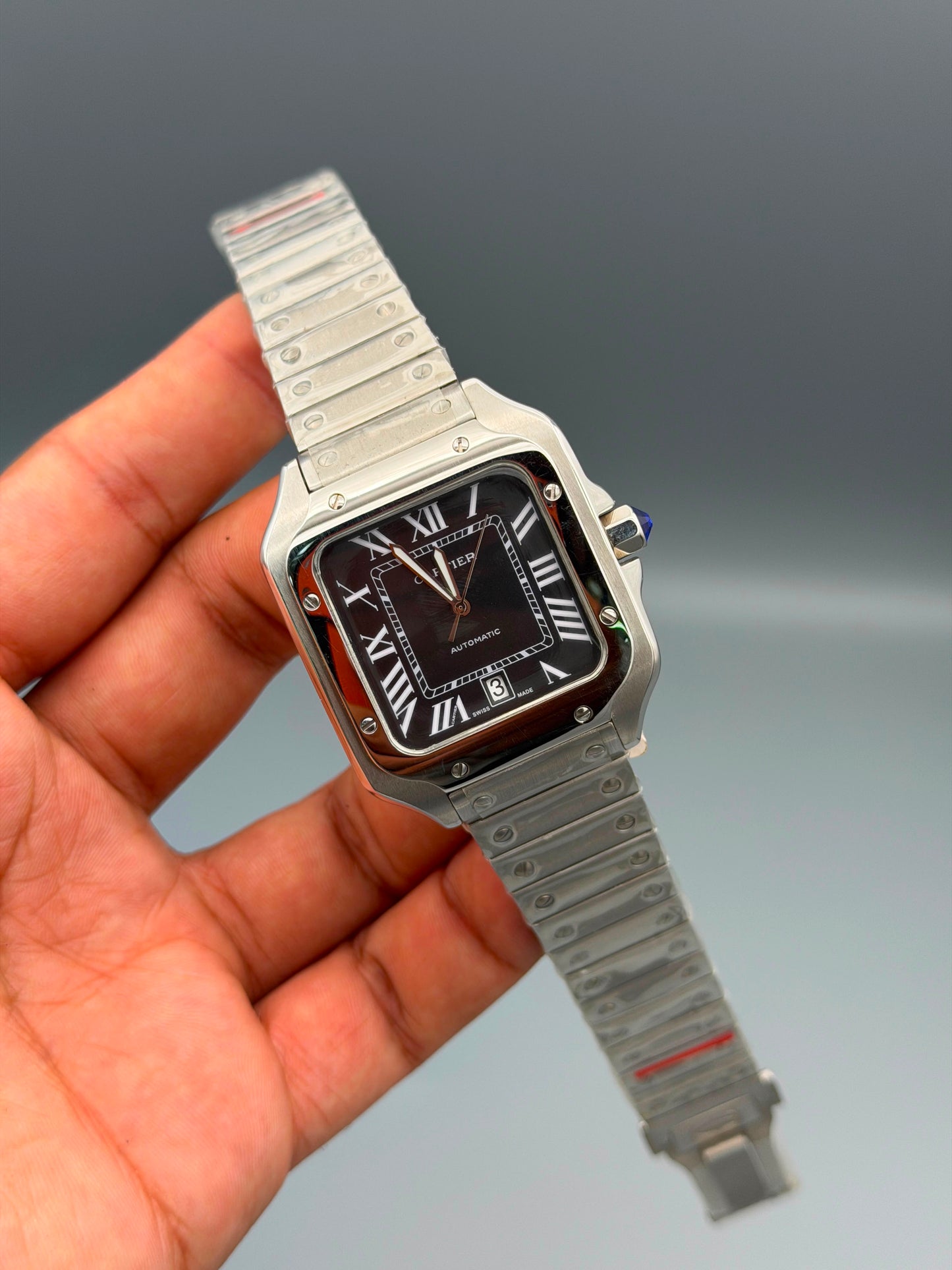 Luxury Square Automatic Watch – Roman Numeral in 12 Colors