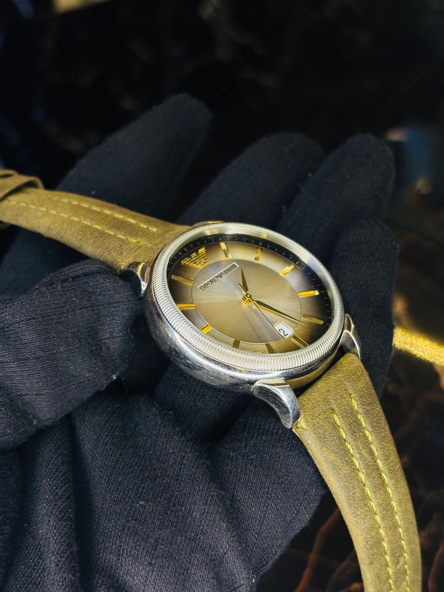 Armani Olive Green Lot Watch