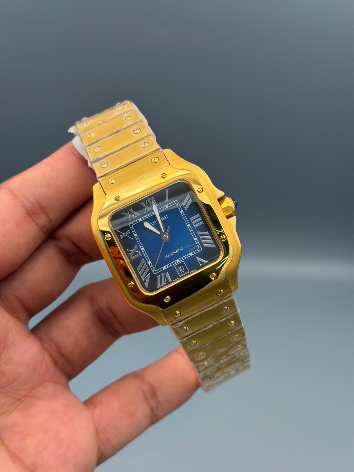 Luxury Square Automatic Watch – Roman Numeral in 12 Colors