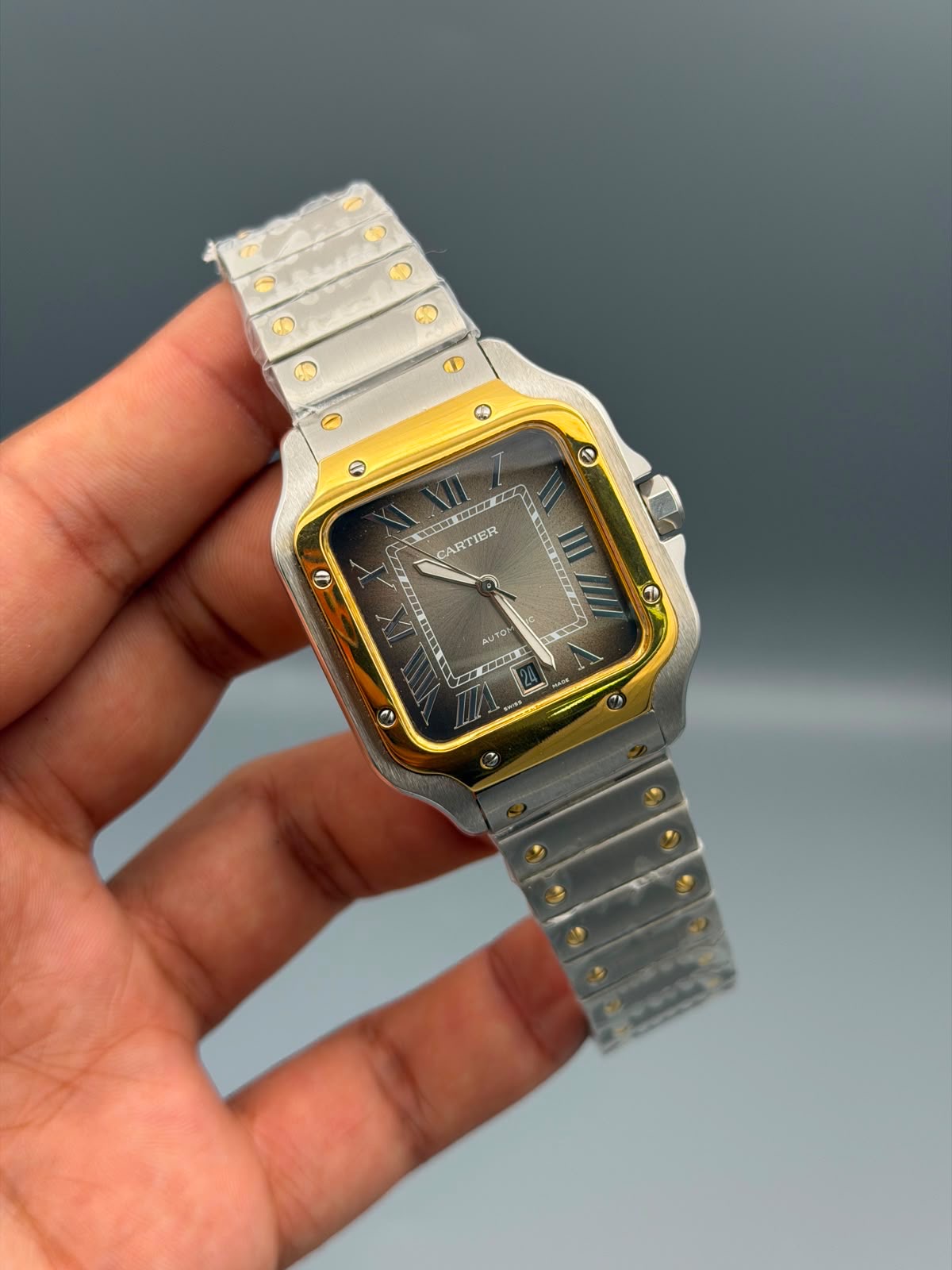 Luxury Square Automatic Watch – Roman Numeral in 12 Colors