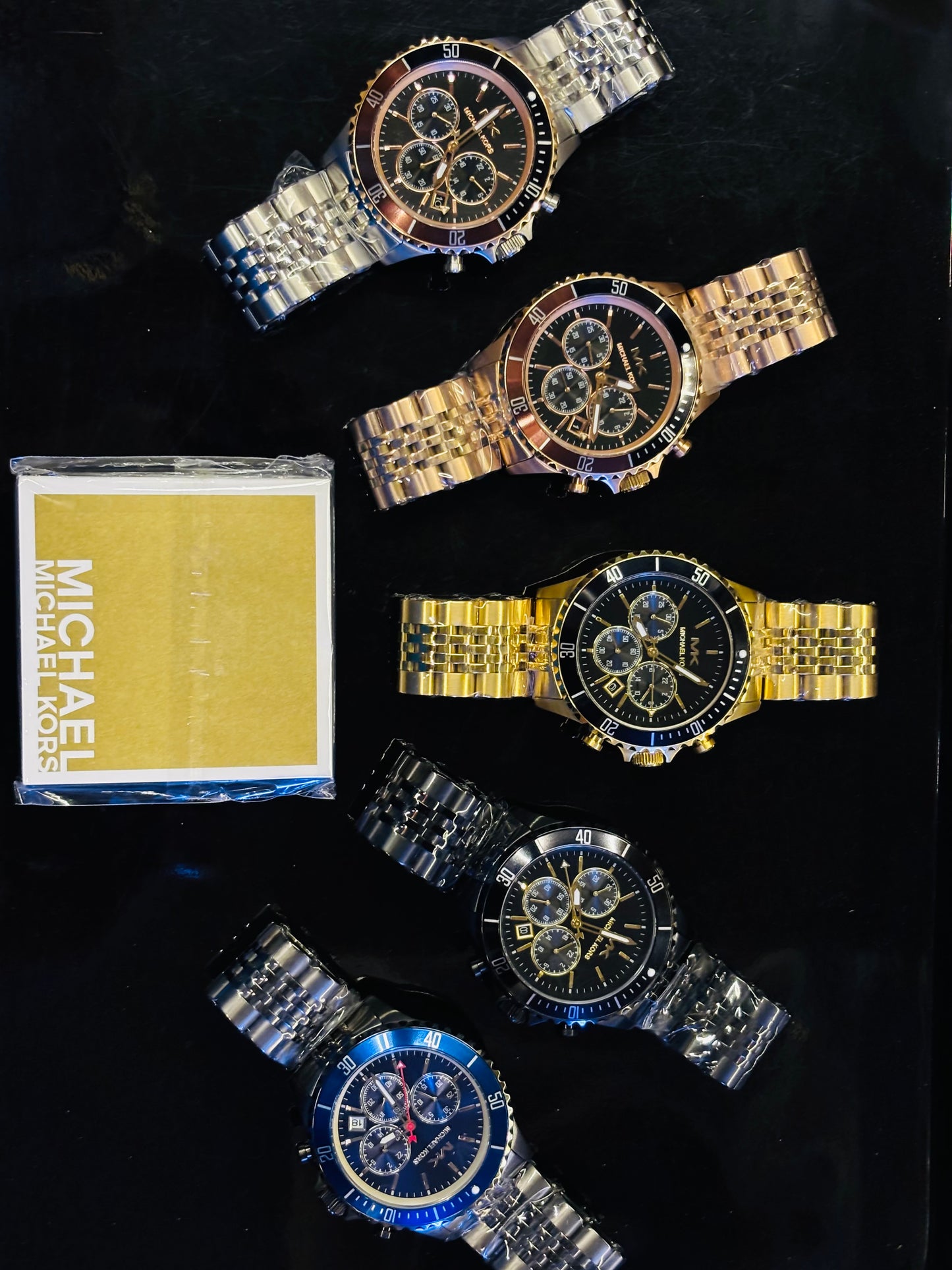 MK Luxurious Chronograph Watches in 5 Colors