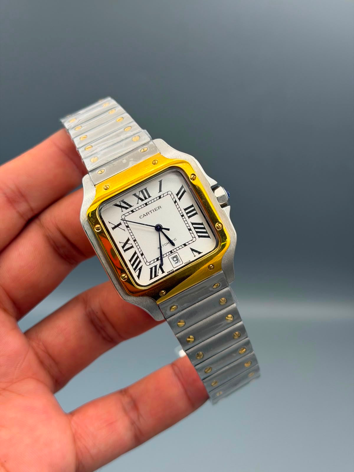 Luxury Square Automatic Watch – Roman Numeral in 12 Colors
