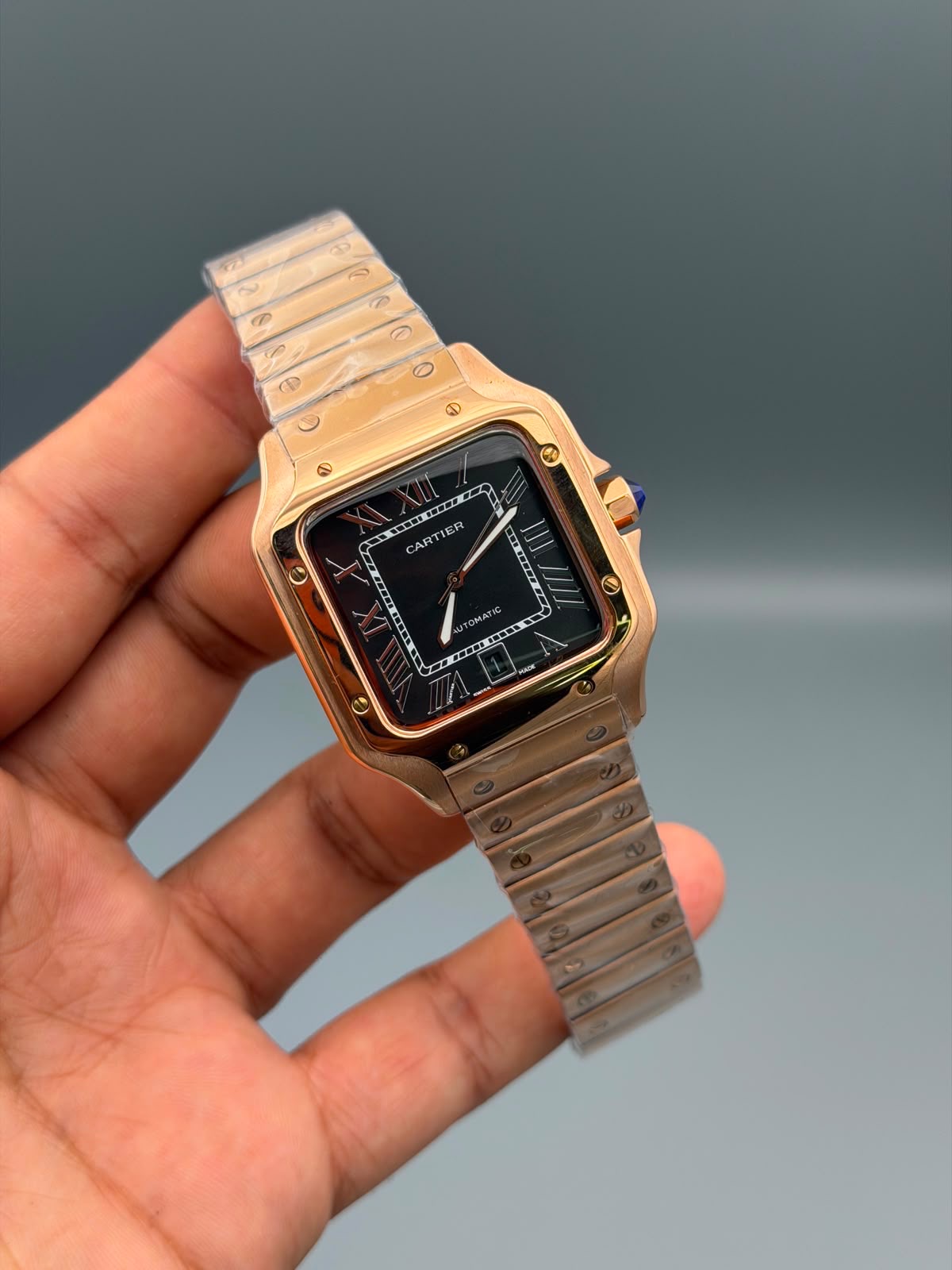 Luxury Square Automatic Watch – Roman Numeral in 12 Colors