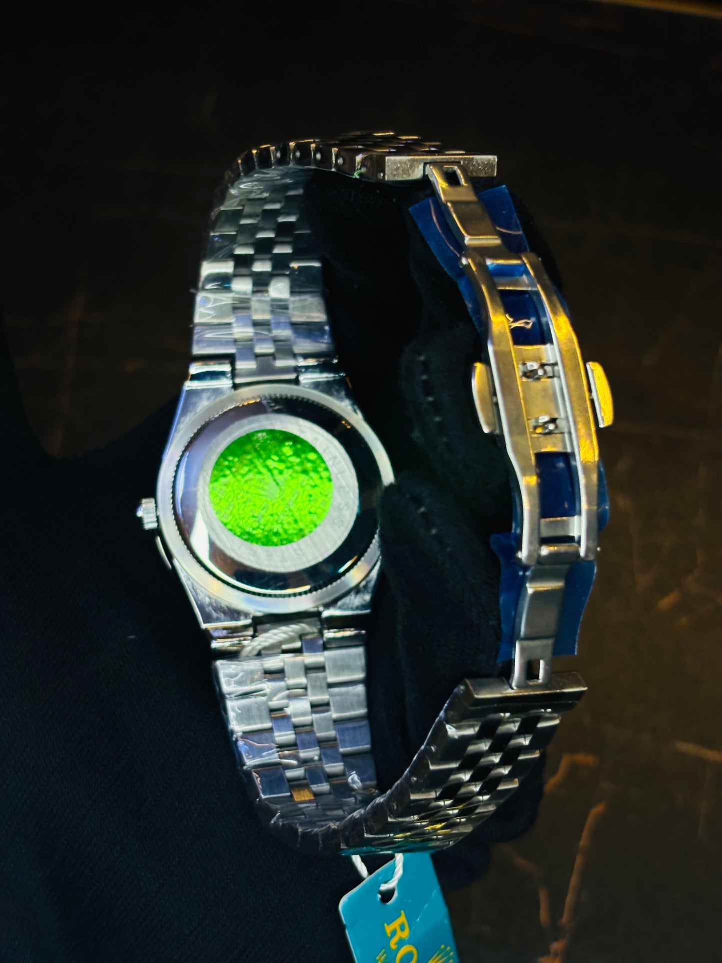 Blue Luxury Datejust Zircon Bezel Latest Jubilee Chain Watch