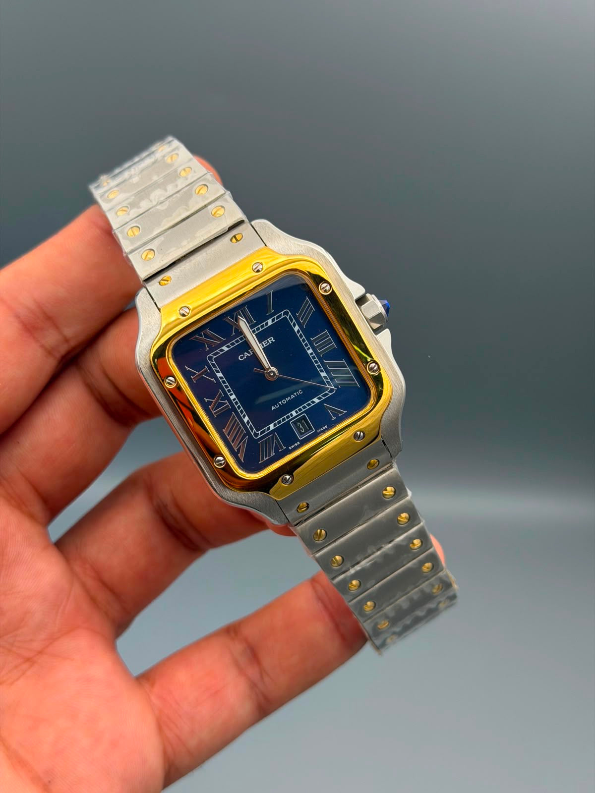 Luxury Square Automatic Watch – Roman Numeral in 12 Colors
