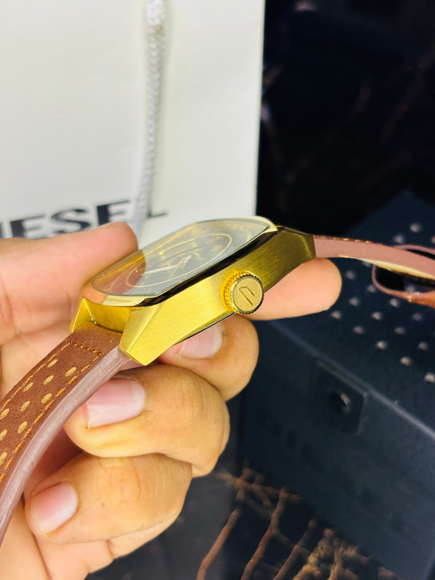 Diesel Date Golden Lot Watch