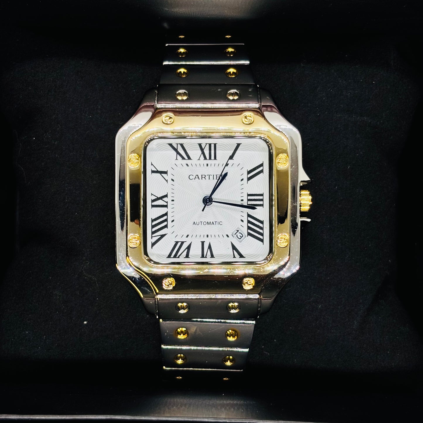 Luxury 2 Tone Quartz Date Watch