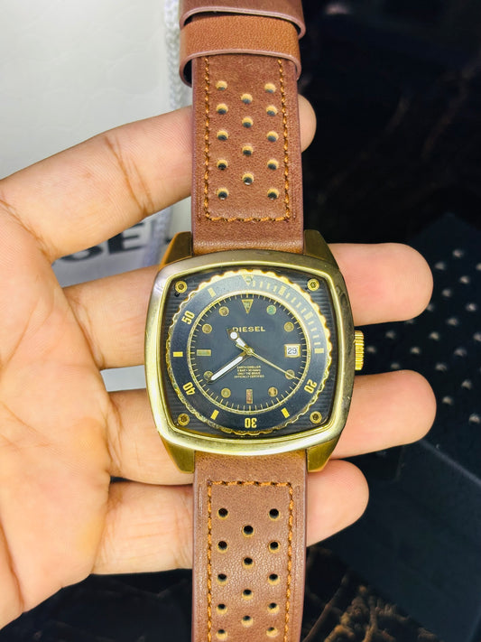 Diesel Date Golden Lot Watch