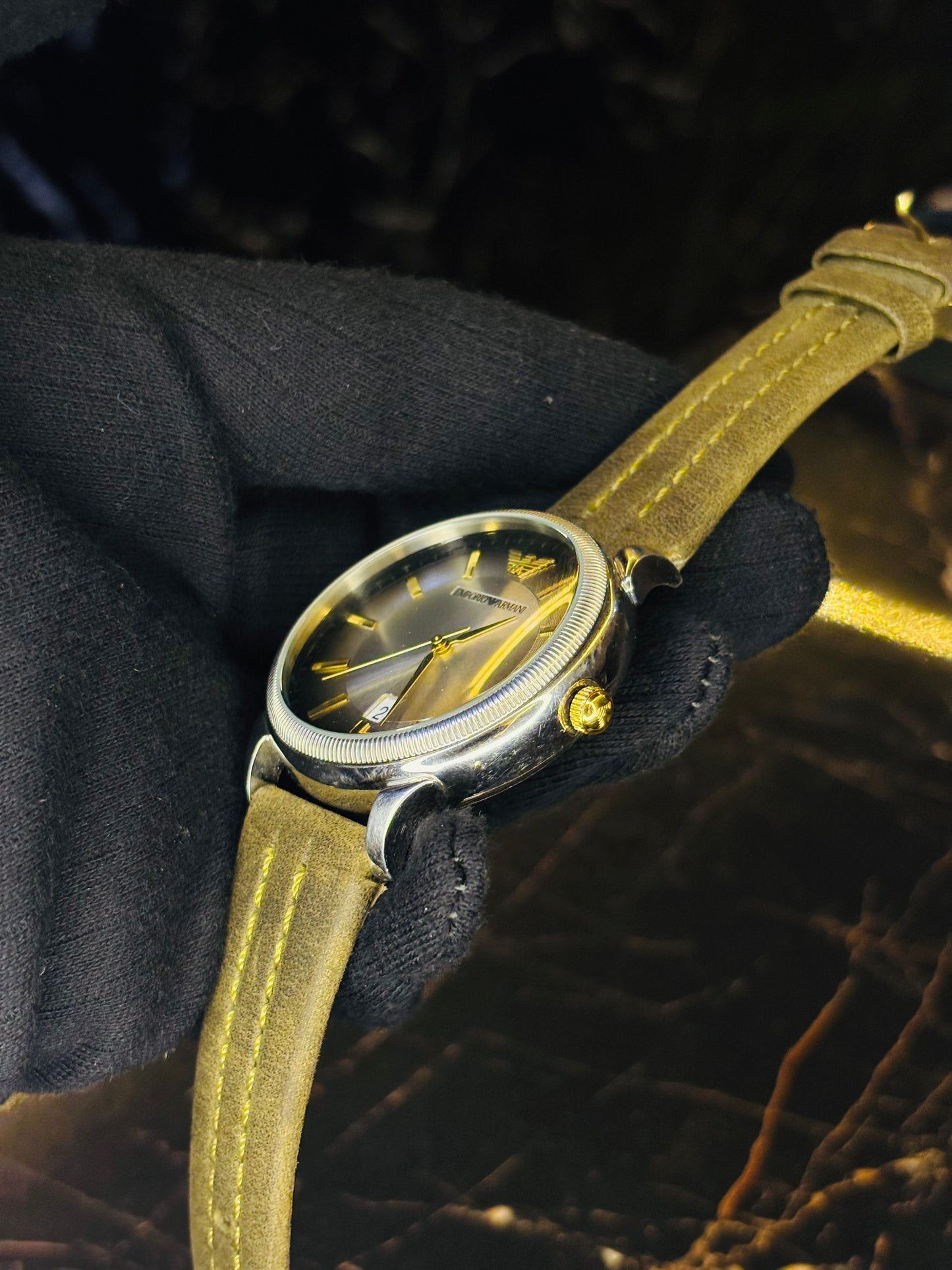 Armani Olive Green Lot Watch