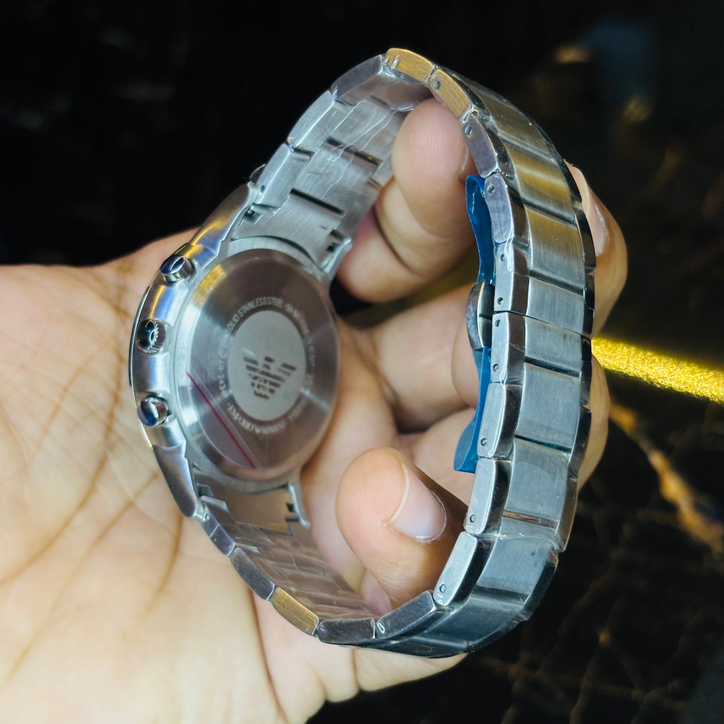 Armani Chronograph Date Silver Watch