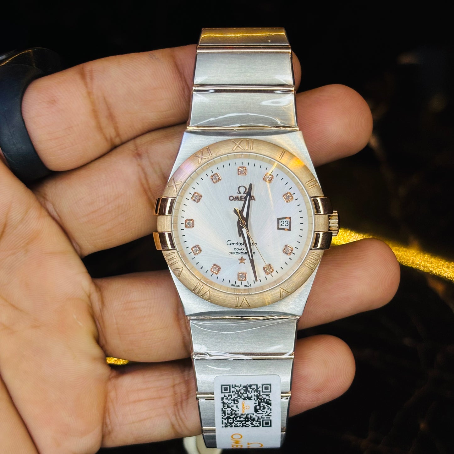 Constellation Quartz 2 Tone Luxury Watch