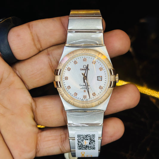 Constellation Quartz 2 Tone Luxury Watch